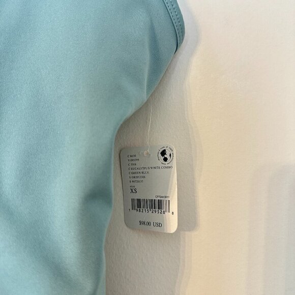 FREE PEOPLE Easy Tiger Shortsie in Eucalyptus/White Combo Size X-Small NWT - Picture 8 of 11